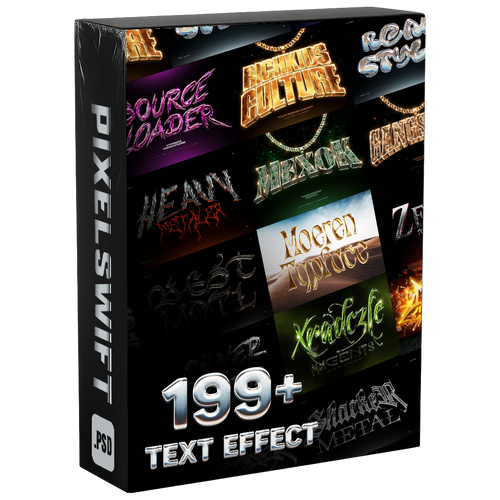 199+ Editable 3D Photoshop Texts & Styles Effects Bundle Vol-1