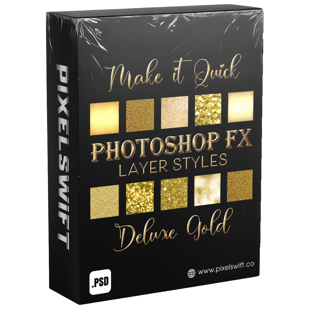 400+ Premium Gold, Silver, and Bronze Effects in Photoshop